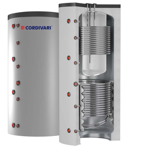 Теплоакумулятор 800/191 л (ємність Polywarm® в ємності + 2 змійовика) COMBI 3 WC (м’яка зйомна ізоляція) Cordivari srl фото 