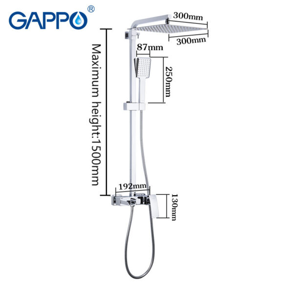 Душевая система Gappo Jacob G2407-20 фото 