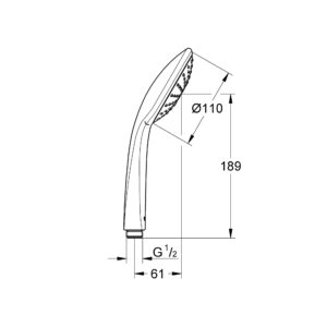 Лейка для ручного душа Grohe Euphoria 27265000