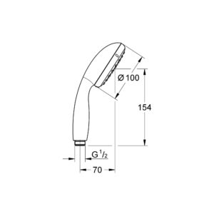 Лейка для ручного душа Grohe Tempesta 2759710E