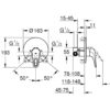 Смеситель скрытого монтажа для душа Grohe Eurostyle 33635003 57348