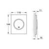 Панель смыва для писсуара Grohe Nova Cosmopolitan 38804000 57655