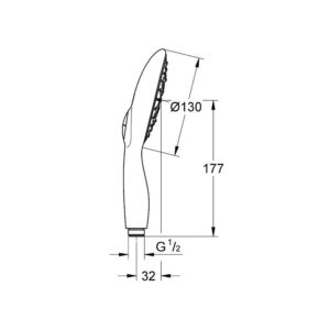 Лейка для ручного душа Grohe Power&Soul 27673LS0