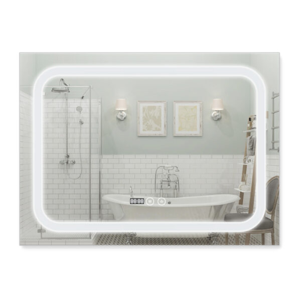 Зеркало Qtap Mideya 800х600 (DC-F906) с LED-подсветкой и антизапотеванием QT2078F906W фото 