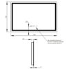 Зеркало Qtap Mideya 800х600 (DC-F908) с LED-подсветкой и антизапотеванием QT2078F908W 60051
