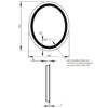 Зеркало Qtap Mideya 600х800 (DC-F801) с LED-подсветкой и антизапотеванием QT2078F801W 60067