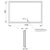 Зеркало Qtap Mideya 1000х600 (DC-F615) с LED-подсветкой и антизапотеванием QT2078F615W 60082