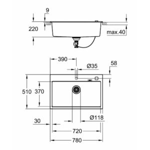 Кухонная мойка Grohe Sink K700 31652AP0