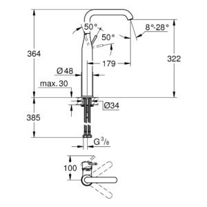 Смеситель для раковины Grohe Essence XL-Size 32901001