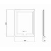 Зеркало Qtap Mideya 500х800 (DC-F936) с LED-подсветкой и антизапотеванием QT2078F936W 60548
