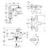 Набор смесителей Grohe Eurosmart UA34102TS0 61204