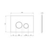 Панель смыва для унитаза Qtap Nest QT0111V1164GW 61395