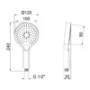 Лейка для ручного душа Qtap Rucni A120O3KBB 63216