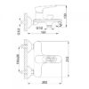 Смеситель для ванны FRAP F3249-6 черный 55823