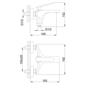 Смеситель для ванны Frap F3258