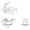 Биде напольное Qtap Stork 560х360х410 White QT15443378W 62767