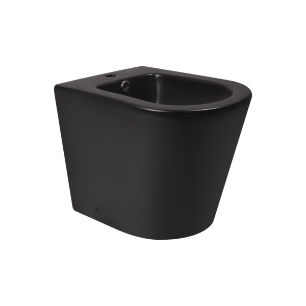 Биде напольное Qtap Scorpio 530x360x395 Matt black QT14441003CMB фото 