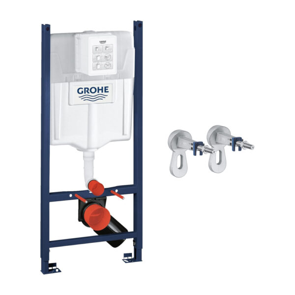 Инсталляция для унитаза 2 в 1 Grohe Rapid SL UA388400WG (38840000+3855800M) фото 