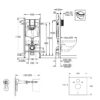 Инсталляция для унитаза 2 в 1 Grohe Rapid SL UA388400WG (38840000+3855800M) 65845