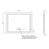 Зеркало Qtap Mideya 900х700 (DC-F902-2) с LED-подсветкой и антизапотеванием QT2078F9022W 62823
