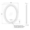 Зеркало Qtap Mideya 600х800 (DC-B805-1) с LED-подсветкой и антизапотеванием QT2078B8051W 62865