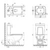 Унитаз-компакт Qtap Aries безободковый с сиденьем Soft-close QT03222171ARW 65655