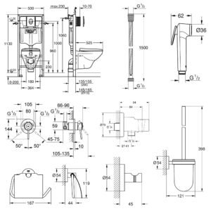 Большой набор для дома Grohe Mega Bundle 39400MB0