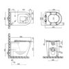 Унитаз напольный Qtap Swan безободковый с сиденьем Soft-close QT16223178W 65591