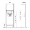 Инсталляция для раковины Qtap Nest QT0111705B 65715
