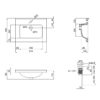 Раковина Qtap Albatross 01 610х467х195 White с донным клапаном QT0111FL8167AW 66310
