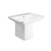 Раковина подвесная моноблок Qtap Aquarius 630х515х490 White с донным клапаном QT2111WL425W