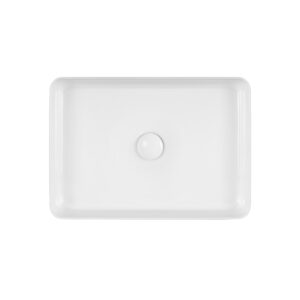Раковина-чаша Qtap Tern 500х350х145 White с донным клапаном QT1711A055W