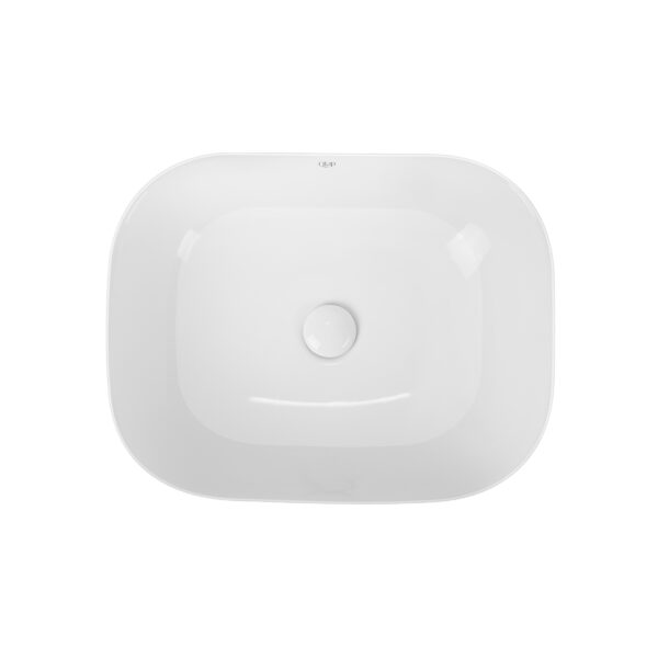 Раковина-чаша Qtap Aquarius 490x395x150 White с донным клапаном QT21112143W фото 