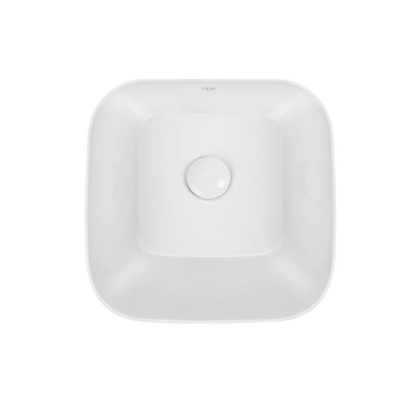 Раковина-чаша Qtap Scorpio 350х390х120 White с донным клапаном QT14112241W фото 