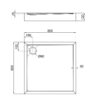 Душевой поддон Qtap Tern 308812C 80x80x12 см + сифон 67046