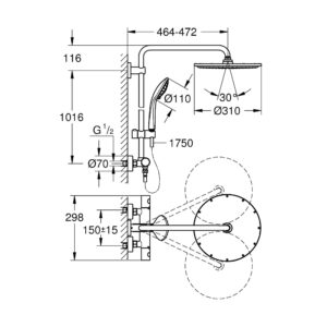 Душевая система Grohe Euphoria 26075AL0