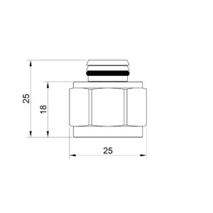 Переходник обжимной Icma 20х1/2″ НР №541