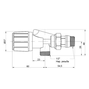 Вентиль-термостат ICMA 869 1/2″ x 1/2″