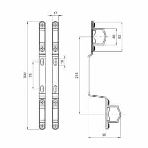 Крепление для коллектора SD Plus 1” SD342