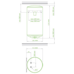 Водонагреватель Tesy Bilight Slim 80 л, мокрый ТЭН 2,0 кВт (GCV803520B11TSRC) 304131