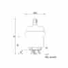 Воздухоотводчик автоматический Icma 1/2″ белый №700 73124