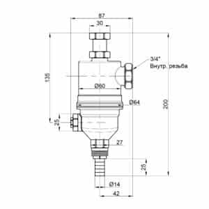 Фильтр с магнитом Icma 3/4″ №747