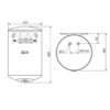 Водонагреватель Tesy Anticalc Slim 50 л, сухой ТЭН 2х0,8 кВт (GCV503516DB14TBRC) 304890 76246
