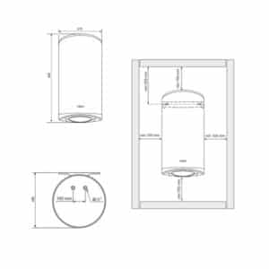 Водонагреватель Tesy Modeсo Classic 80 л, мокрый ТЭН 2,0 кВт (GCV804720C21TSR) 302444