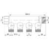 Сборный коллектор ICMA 227 3/4” х 4 выхода 73325