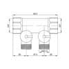 Сборный коллектор ICMA 228 3/4” х 2 выхода 73363