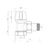 Ручной вентиль ICMA 803 3/4″ угловой 73416