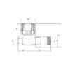 Кран радиаторный Icma 1/2″ 28х1,5 прямой №775 73424
