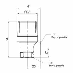 Предохранительный клапан ICMA 241 1/2″ – 4 bar