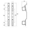Кронштейн Icma 3/4″ с антивибрационными вставками (пара) №208 73468